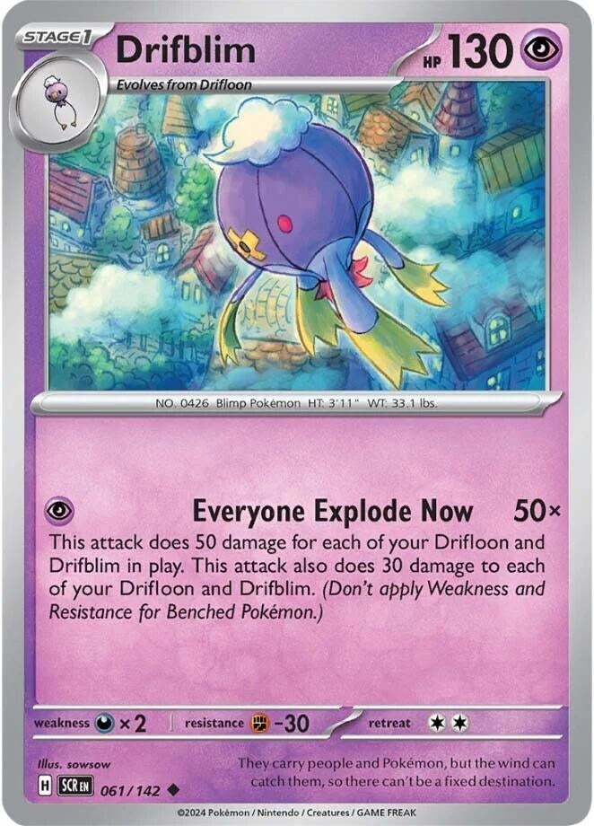 Image for Drifblim (061/142) [SV07: Stellar Crown] - Pokemon