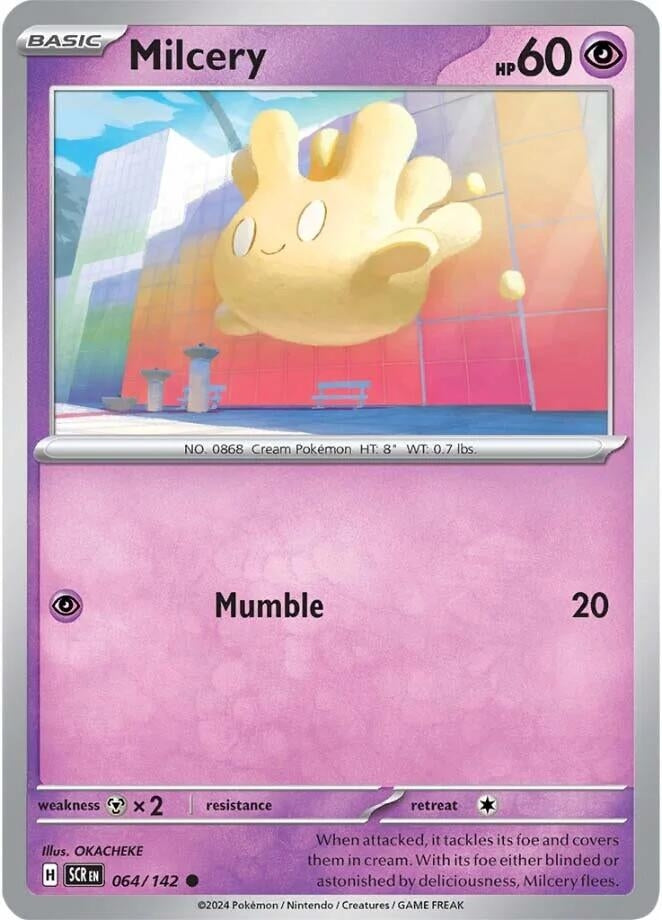Image for Milcery (064/142) [SV07: Stellar Crown] - Pokemon