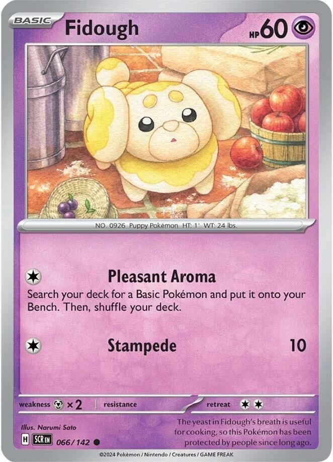 Image for Fidough (066/142) [SV07: Stellar Crown] - Pokemon