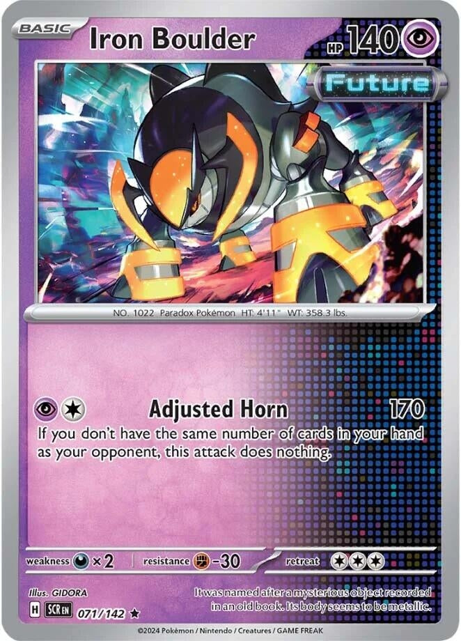 Image for Iron Boulder (071/142) [SV07: Stellar Crown] - Pokemon