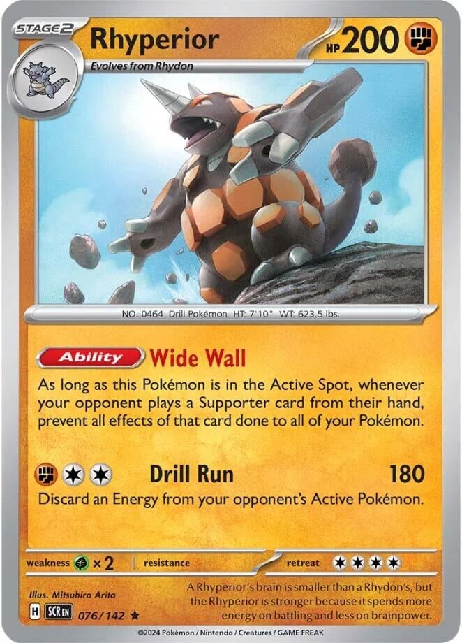 Image for Rhyperior (076/142) [SV07: Stellar Crown] - Pokemon