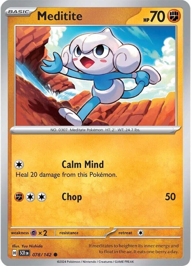 Image for Meditite (078/142) [SV07: Stellar Crown] - Pokemon