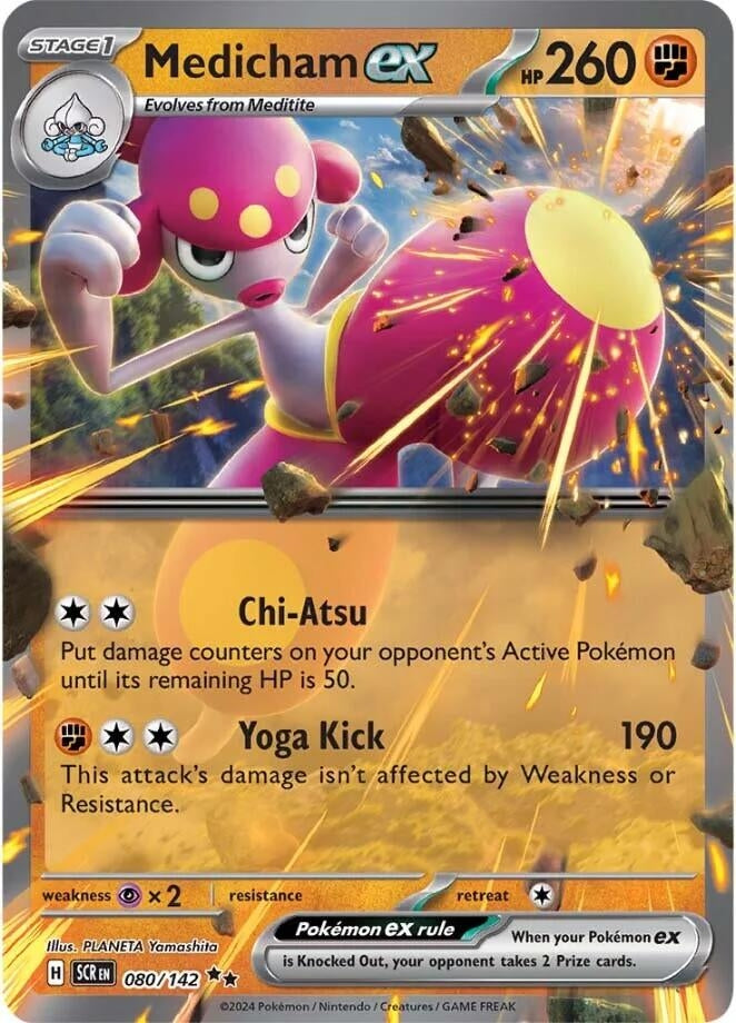 Image for Medicham ex (080/142) [SV07: Stellar Crown] - Pokemon