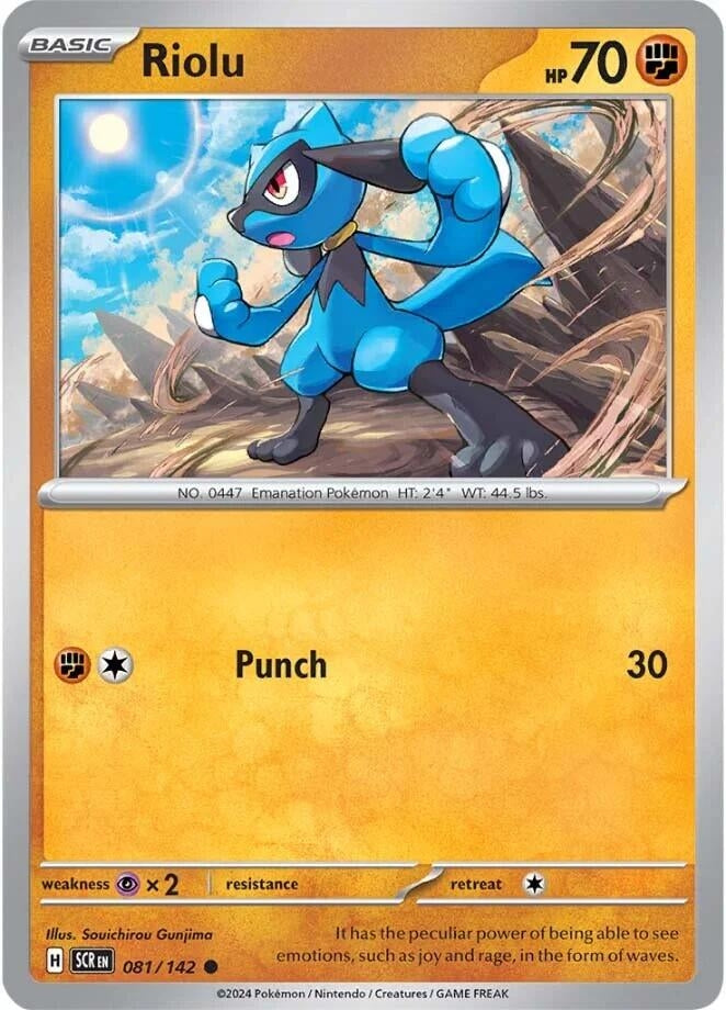 Image for Riolu (081/142) [SV07: Stellar Crown] - Pokemon
