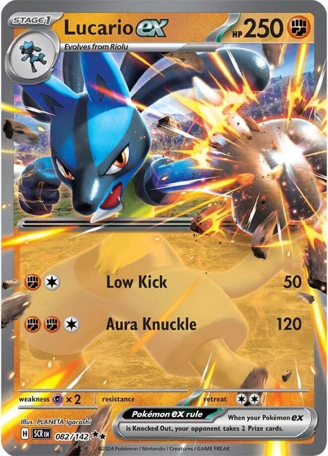 Image for Lucario ex (082/142) [SV07: Stellar Crown] - Pokemon