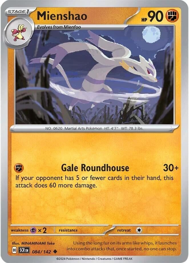 Image for Mienshao (084/142) [SV07: Stellar Crown] - Pokemon