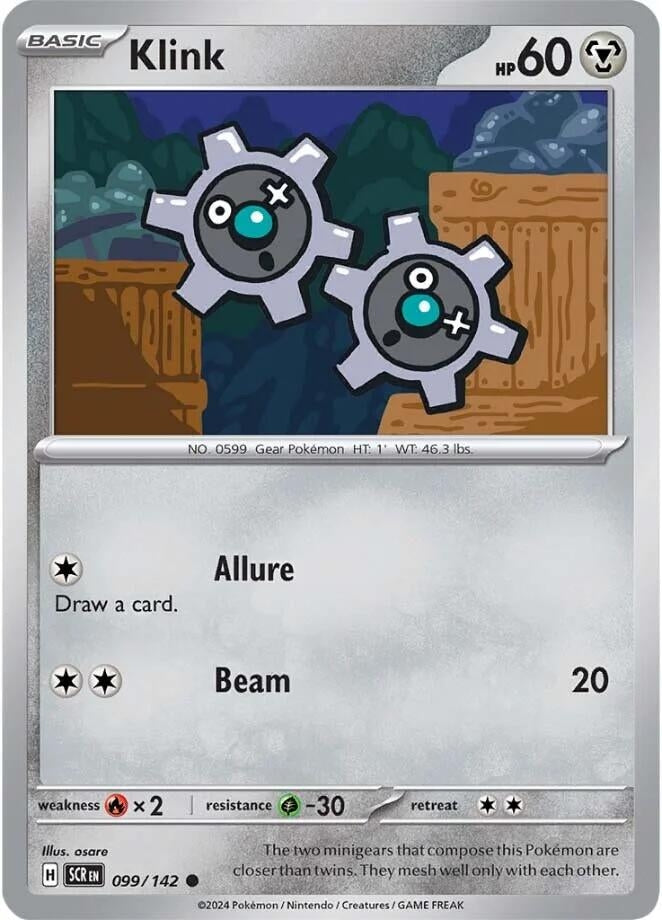 Image for Klink (099/142) [SV07: Stellar Crown] - Pokemon