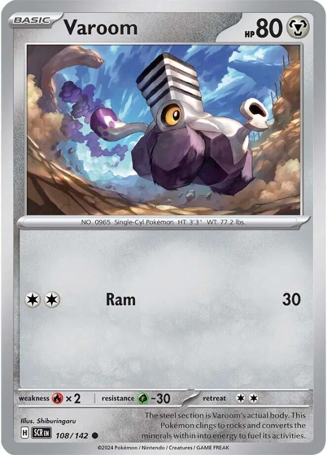 Image for Varoom (108/142) [SV07: Stellar Crown] - Pokemon