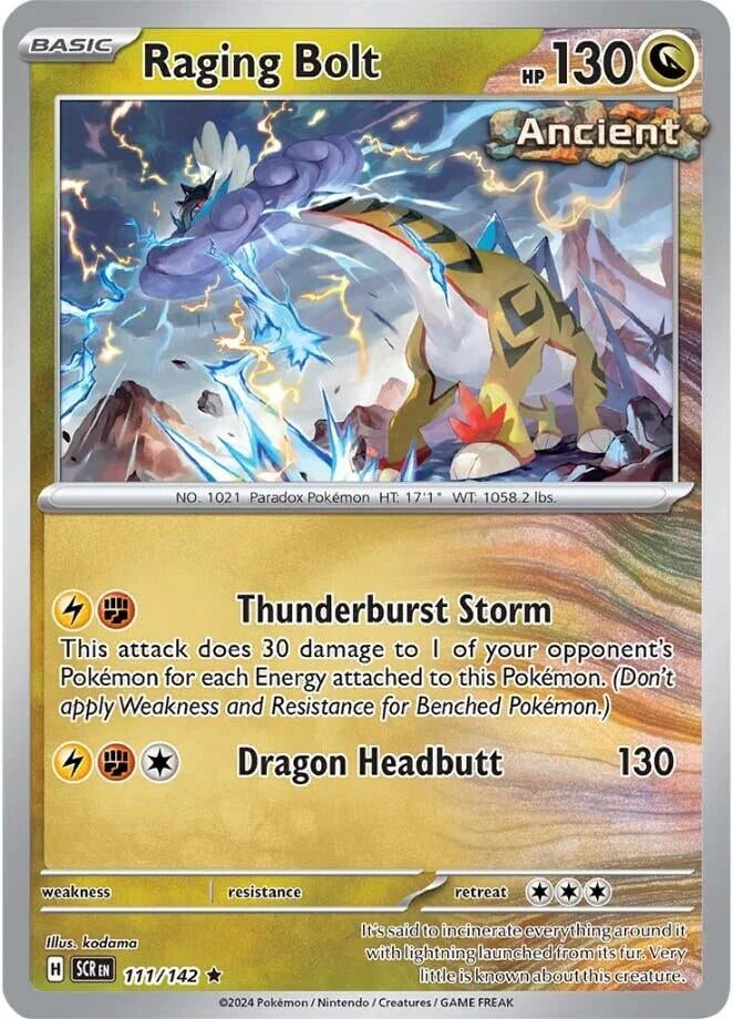 Image for Raging Bolt (111/142) [SV07: Stellar Crown] - Pokemon