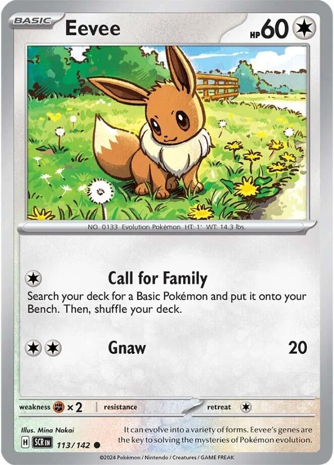 Image for Eevee (113/142) [SV07: Stellar Crown] - Pokemon