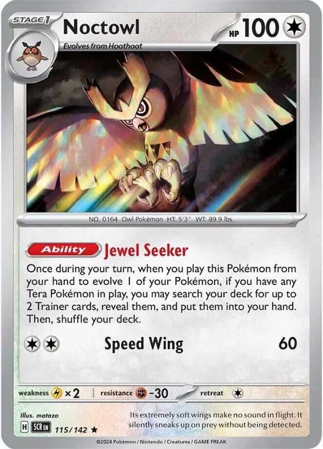 Image for Noctowl (115/142) [SV07: Stellar Crown] - Pokemon