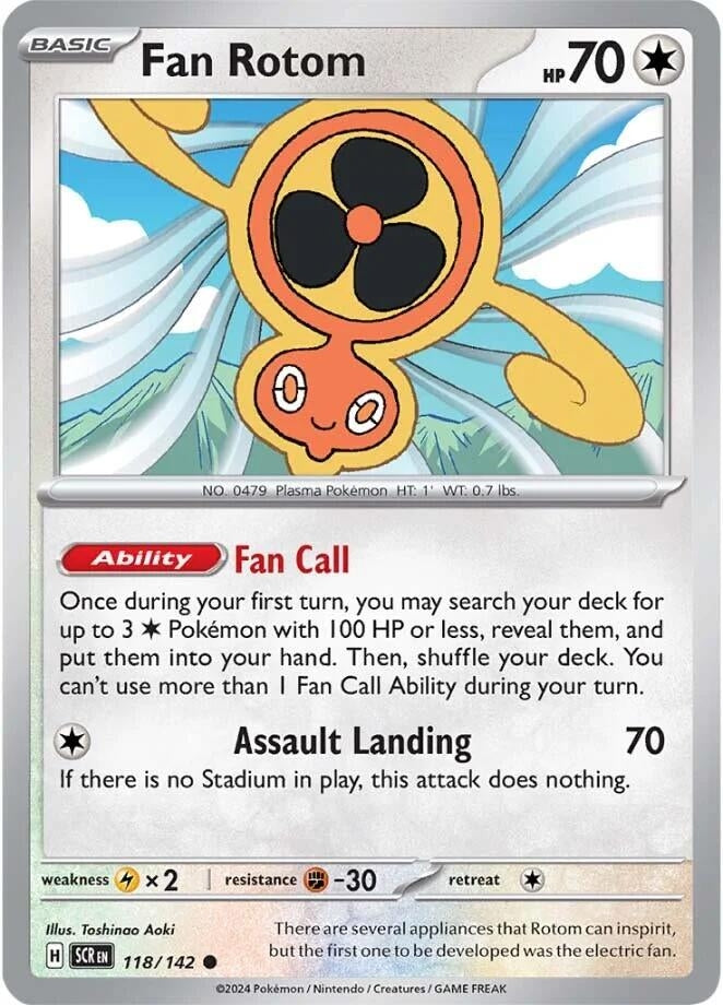 Image for Fan Rotom (118/142) [SV07: Stellar Crown] - Pokemon