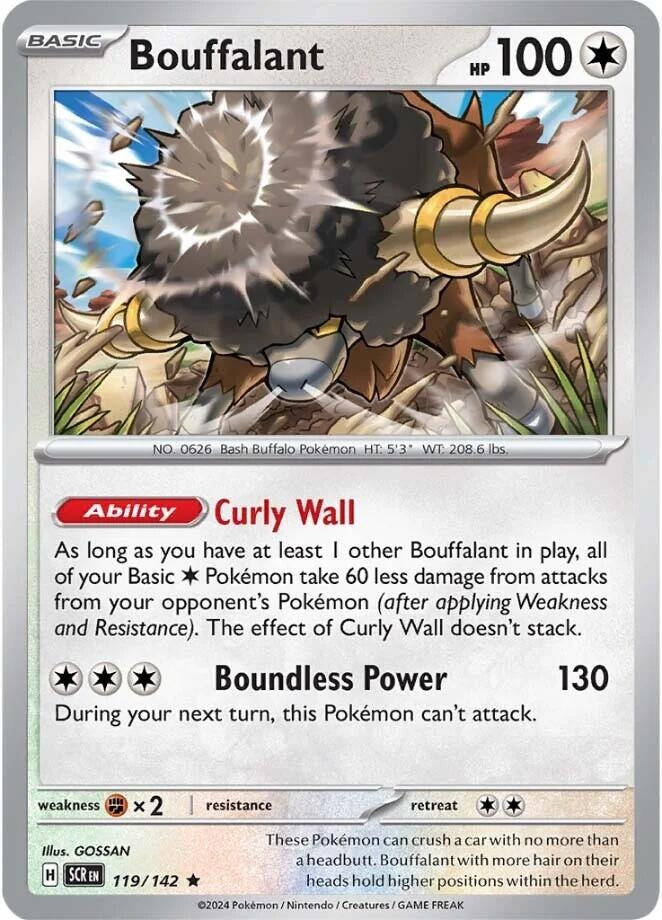 Image for Bouffalant (119/142) [SV07: Stellar Crown] - Pokemon