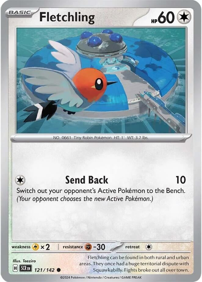 Image for Fletchling (121/142) [SV07: Stellar Crown] - Pokemon