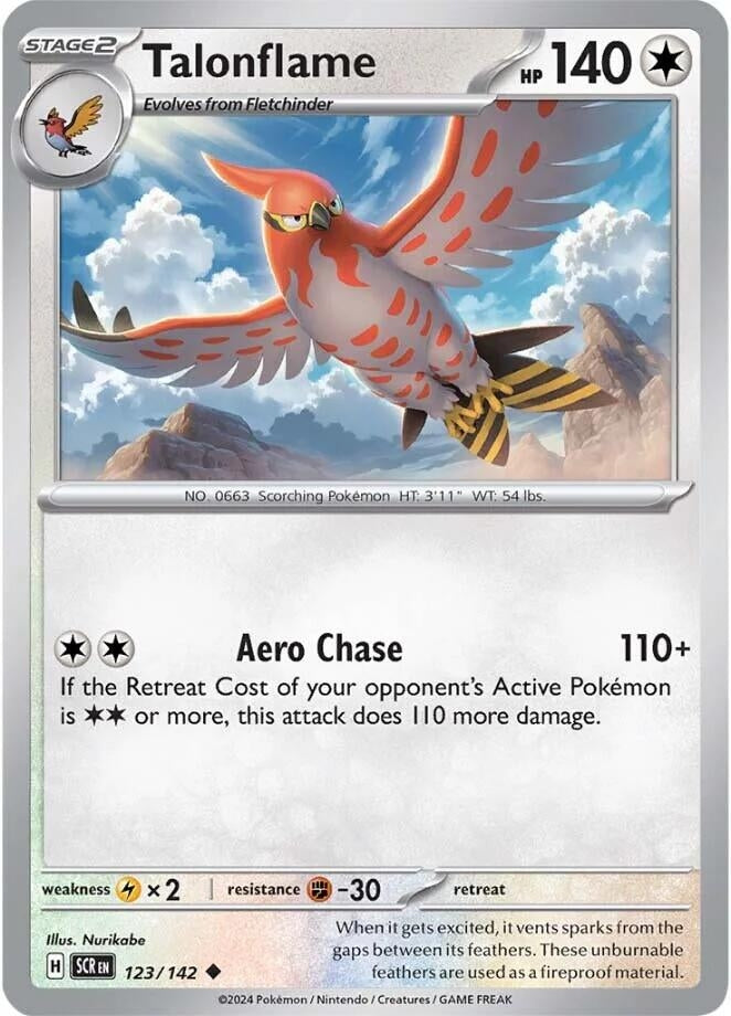 Image for Talonflame (123/142) [SV07: Stellar Crown] - Pokemon