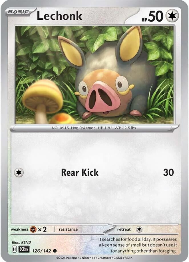 Image for Lechonk (126/142) [SV07: Stellar Crown] - Pokemon