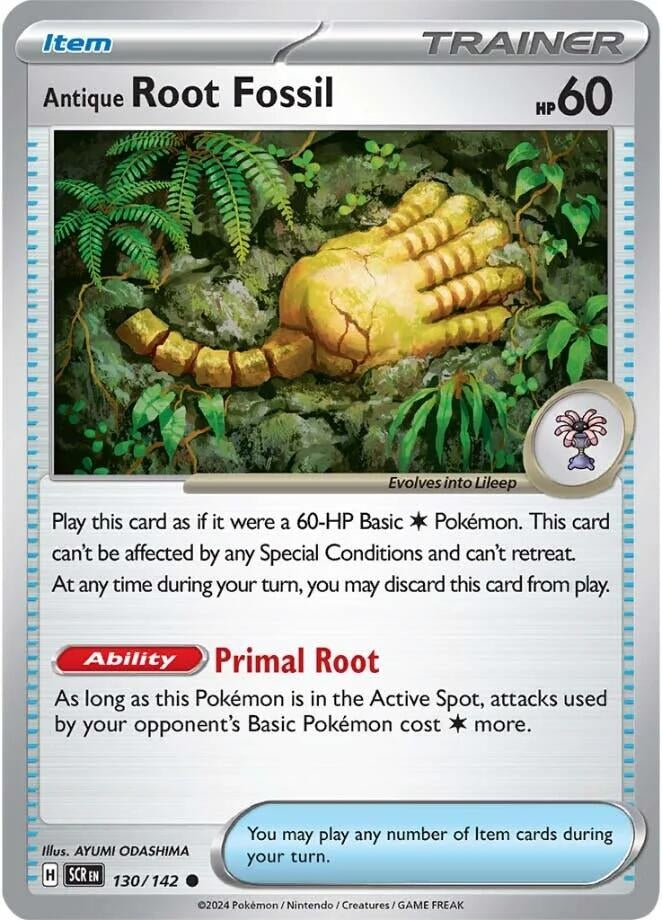 Image for Antique Root Fossil (130/142) [SV07: Stellar Crown] - Pokemon