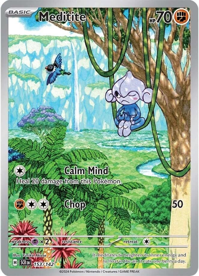 Image for Meditite (153/142) [SV07: Stellar Crown] - Pokemon