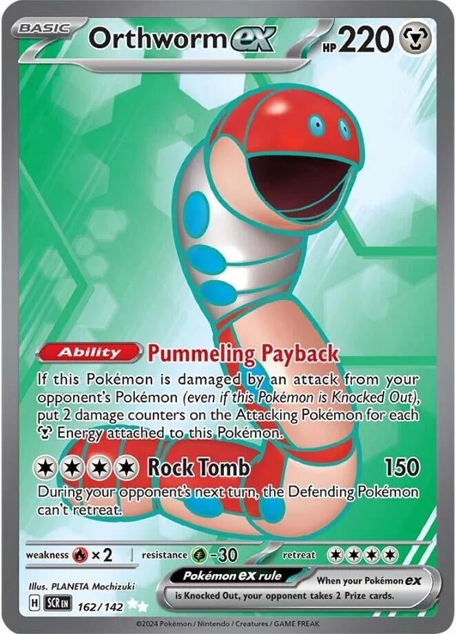 Image for Orthworm ex (162/142) [SV07: Stellar Crown] - Pokemon