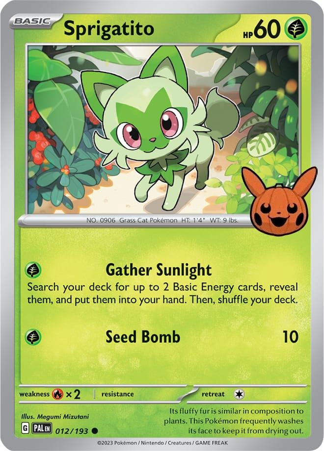 Image for Sprigatito (012/193) [Trick or Trade BOOster Bundle 2024] - Pokemon