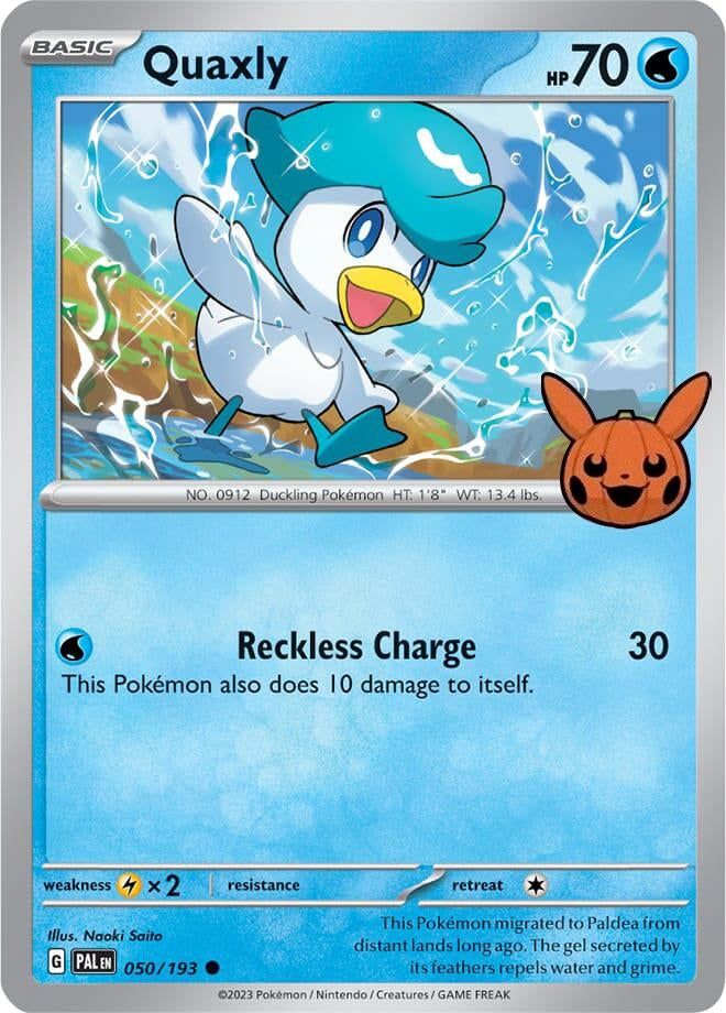 Image for Quaxly (050/193) [Trick or Trade BOOster Bundle 2024] - Pokemon
