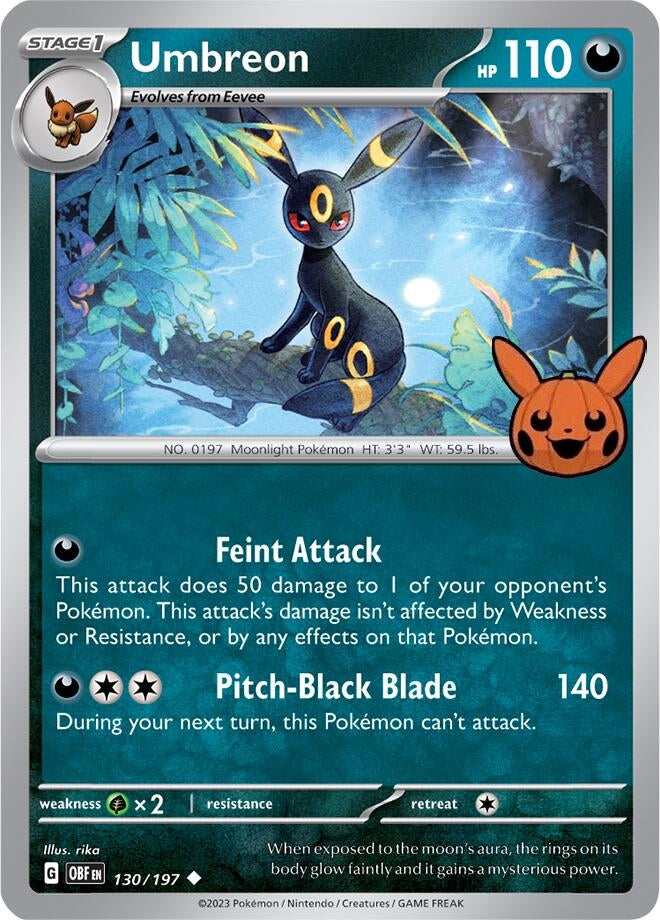 Image for Umbreon (130/197) [Trick or Trade BOOster Bundle 2024] - Pokemon