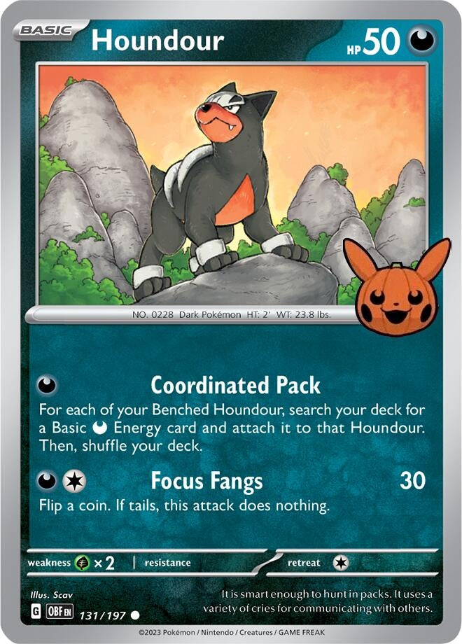 Image for Houndour (131/197) [Trick or Trade BOOster Bundle 2024] - Pokemon
