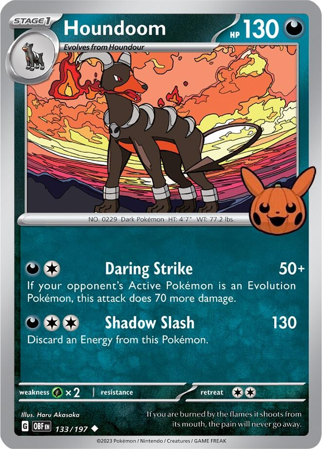 Image for Houndoom (133/197) [Trick or Trade BOOster Bundle 2024] - Pokemon
