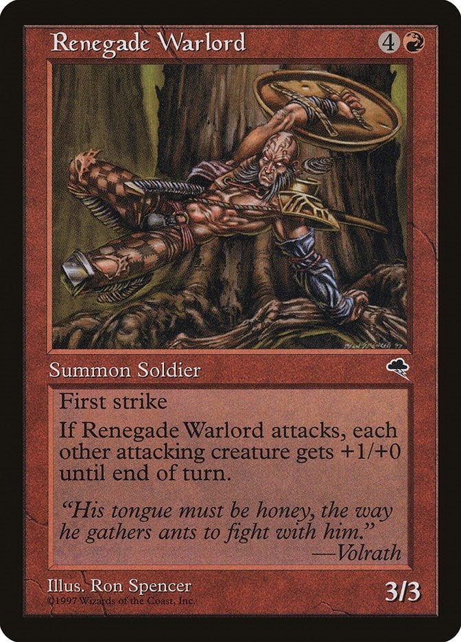 Image for Renegade Warlord (197) [Tempest] - Magic: The Gathering