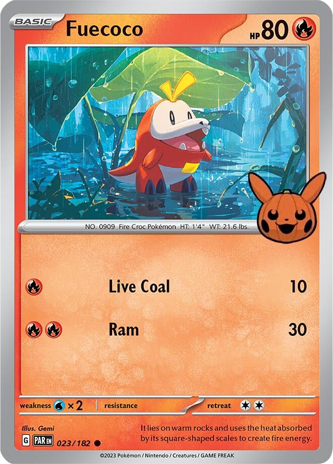 Image for Fuecoco (023/182) [Trick or Trade BOOster Bundle 2024] - Pokemon