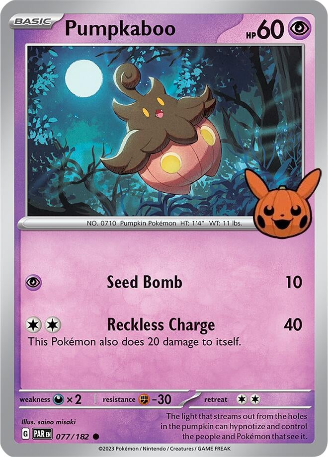 Image for Pumpkaboo (077/182) [Trick or Trade BOOster Bundle 2024] - Pokemon