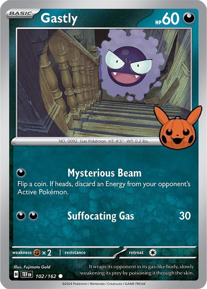 Image for Gastly (102/162) [Trick or Trade BOOster Bundle 2024] - Pokemon
