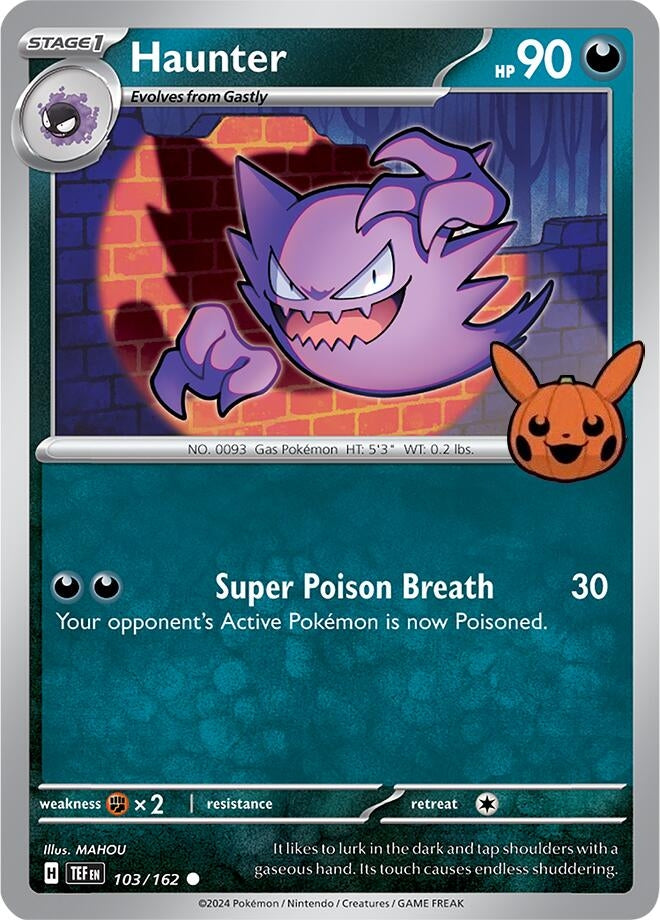 Image for Haunter (103/162) [Trick or Trade BOOster Bundle 2024] - Pokemon