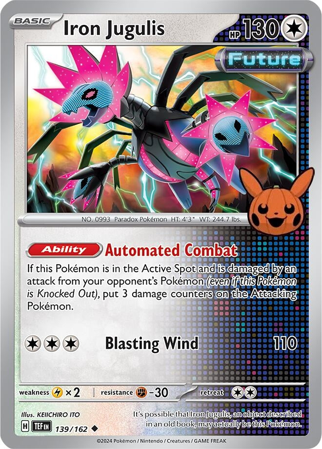 Image for Iron Jugulis (139/162) [Trick or Trade BOOster Bundle 2024] - Pokemon