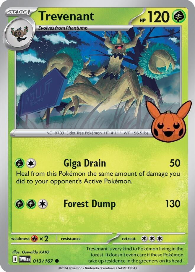 Image for Trevenant (013/167) [Trick or Trade BOOster Bundle 2024] - Pokemon
