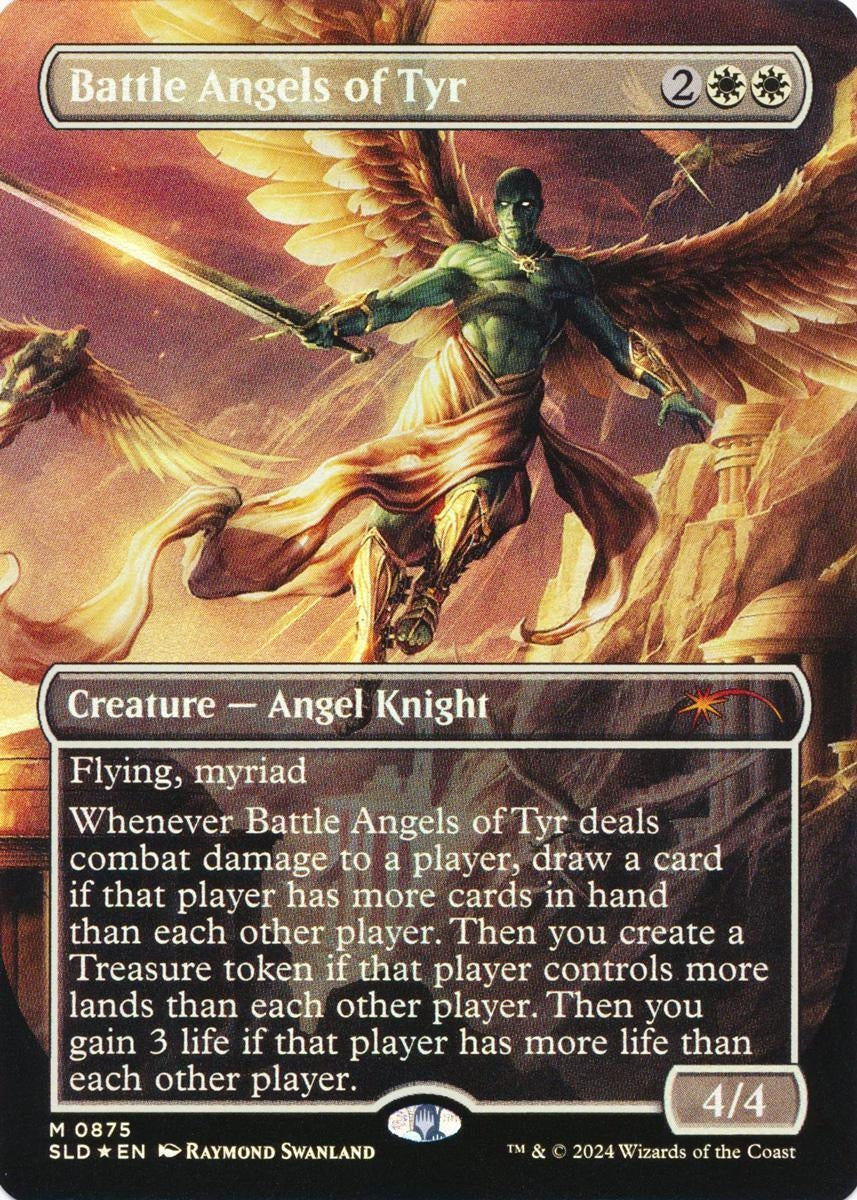Image for Battle Angels of Tyr (Rainbow Foil) (875) [Secret Lair Drop Series] - Magic: The Gathering