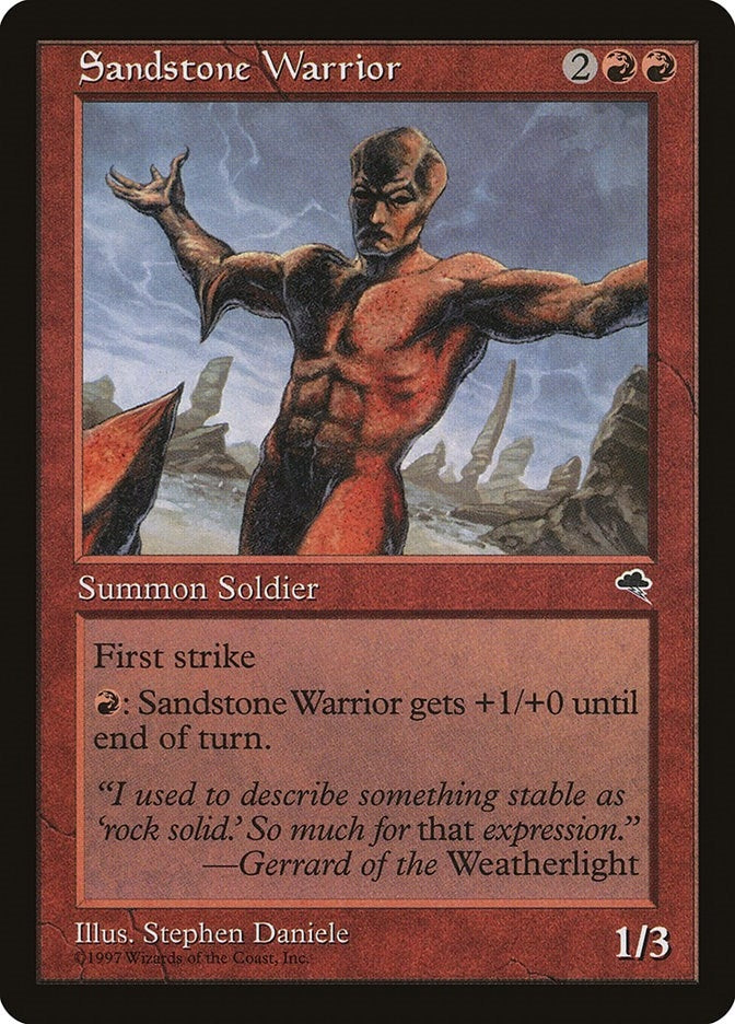 Image for Sandstone Warrior (199) [Tempest] - Magic: The Gathering