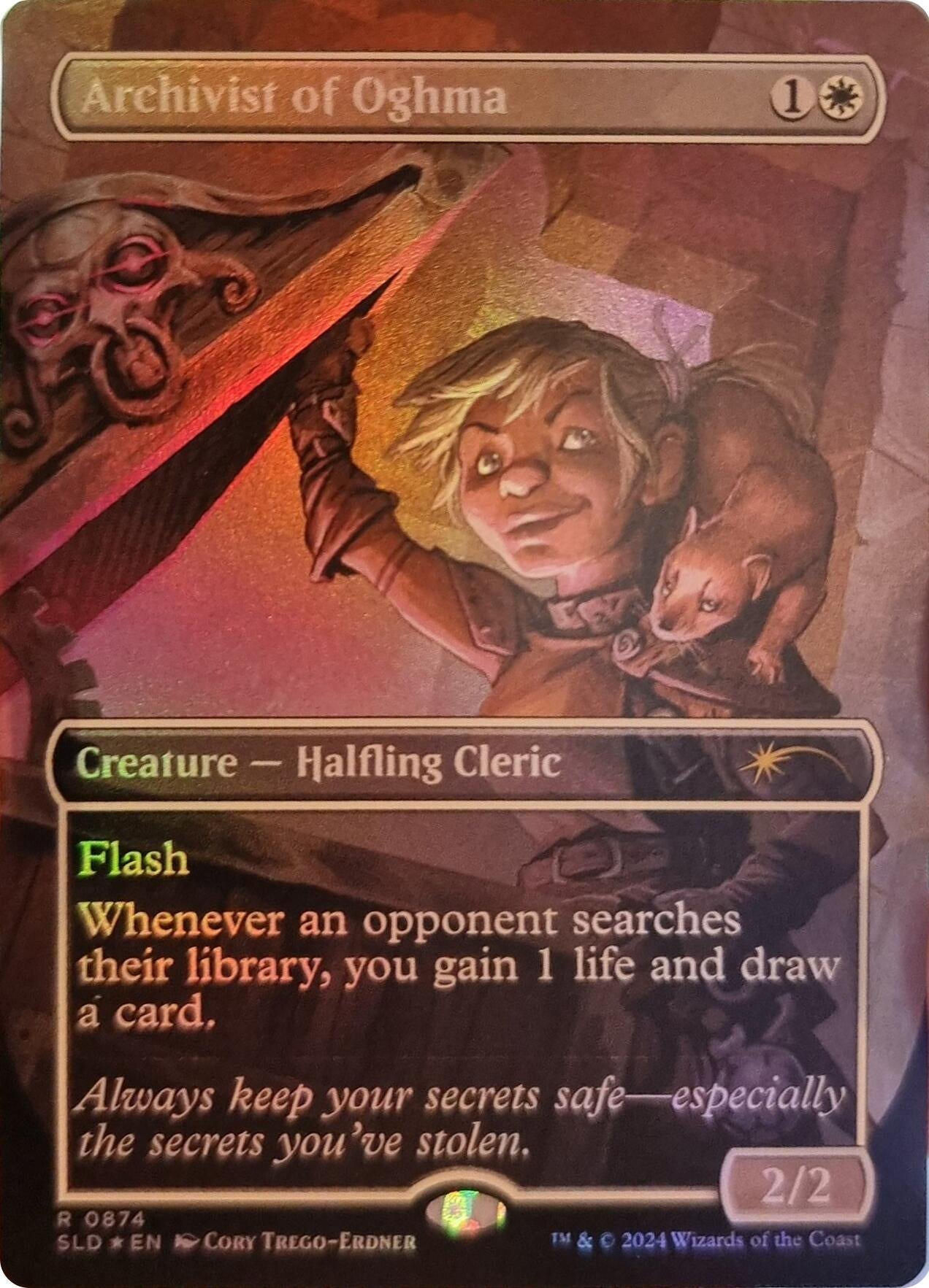 Image for Archivist of Oghma (Rainbow Foil) (874) [Secret Lair Drop Series] - Magic: The Gathering