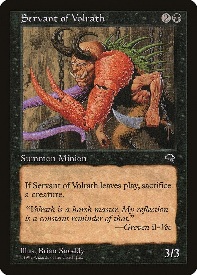 Image for Servant of Volrath (156) [Tempest] - Magic: The Gathering