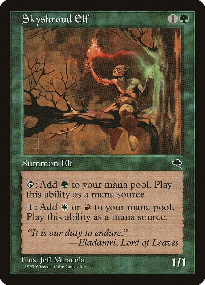 Image for Skyshroud Elf (255) [Tempest] - Magic: The Gathering