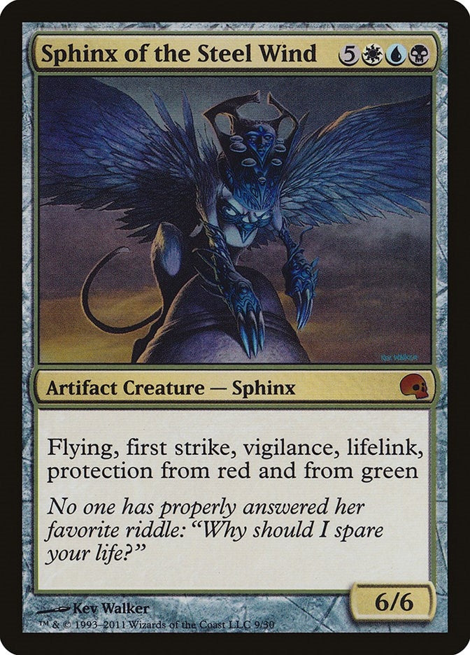 Image for Sphinx of the Steel Wind (9) [Premium Deck Series: Graveborn] - Magic: The Gathering