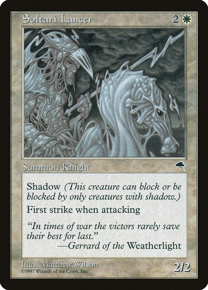 Image for Soltari Lancer (44) [Tempest] - Magic: The Gathering