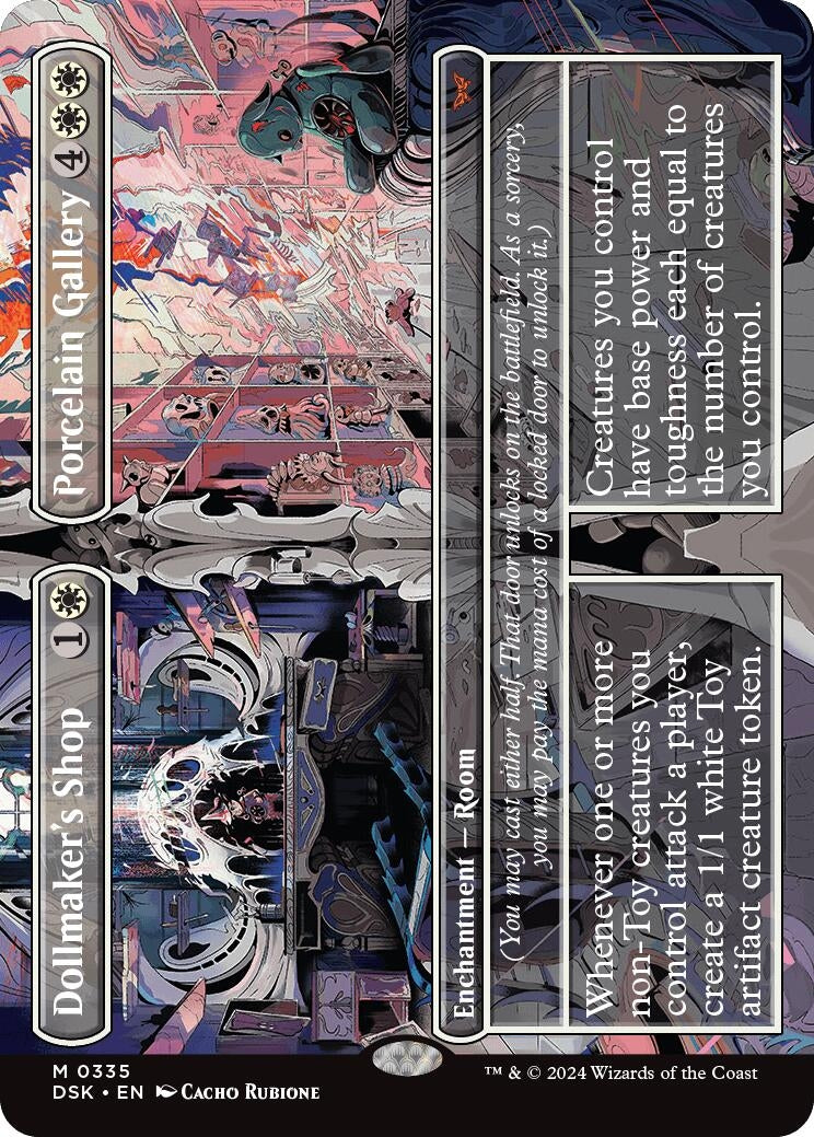 Image for Dollmaker's Shop // Porcelain Gallery (Borderless) (335) [Duskmourn: House of Horror] - Magic: The Gathering