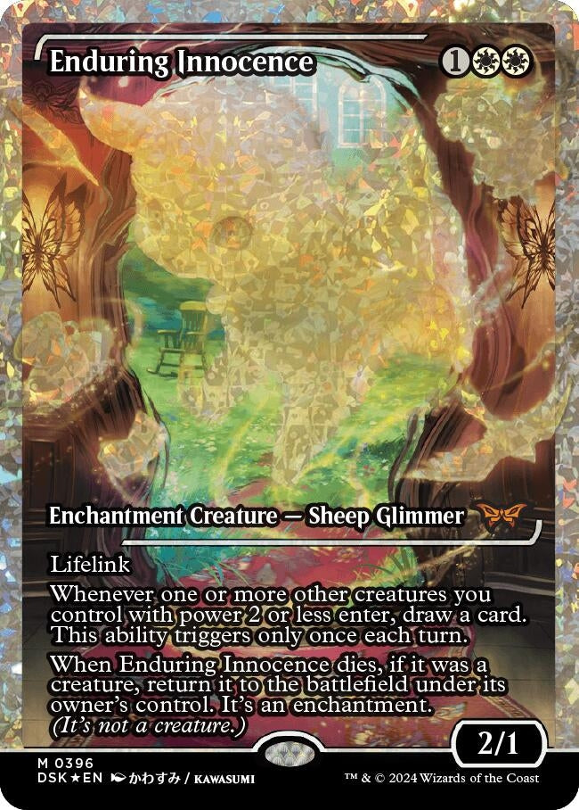 Image for Enduring Innocence (Showcase) (Fracture Foil) (396) [Duskmourn: House of Horror] - Magic: The Gathering