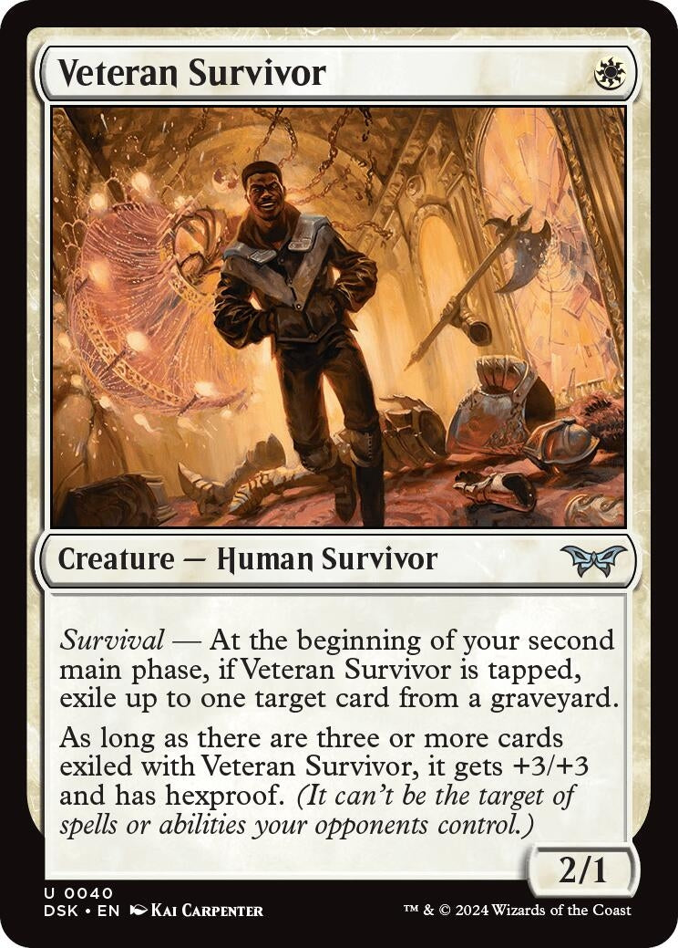 Image for Veteran Survivor (40) [Duskmourn: House of Horror] - Magic: The Gathering