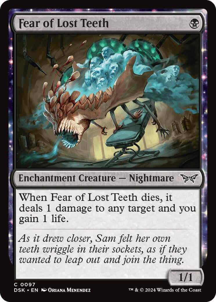 Image for Fear of Lost Teeth (97) [Duskmourn: House of Horror] - Magic: The Gathering