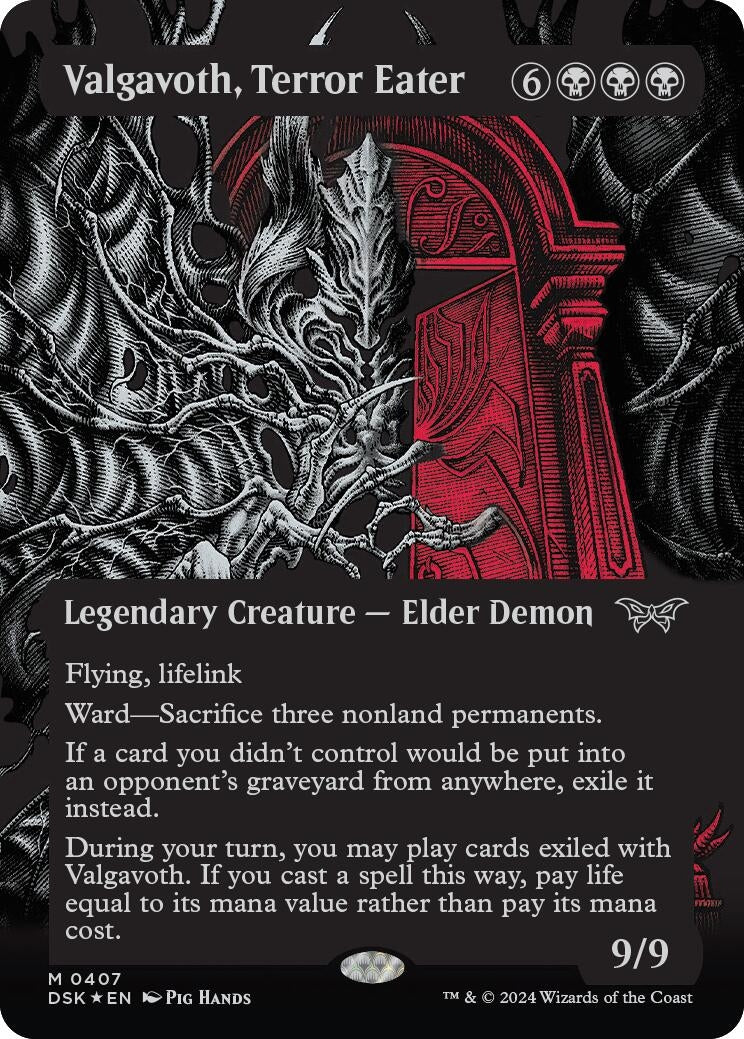 Image for Valgavoth, Terror Eater (Showcase) (Textured Foil) (407) [Duskmourn: House of Horror] - Magic: The Gathering