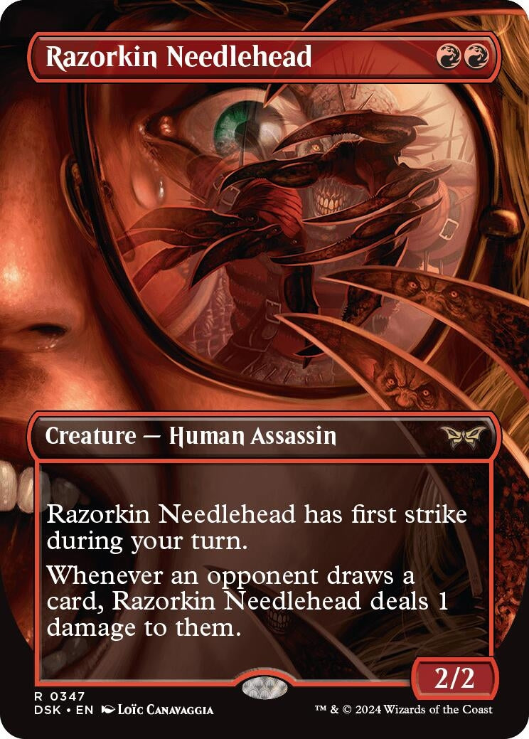 Image for Razorkin Needlehead (Borderless) (347) [Duskmourn: House of Horror] - Magic: The Gathering