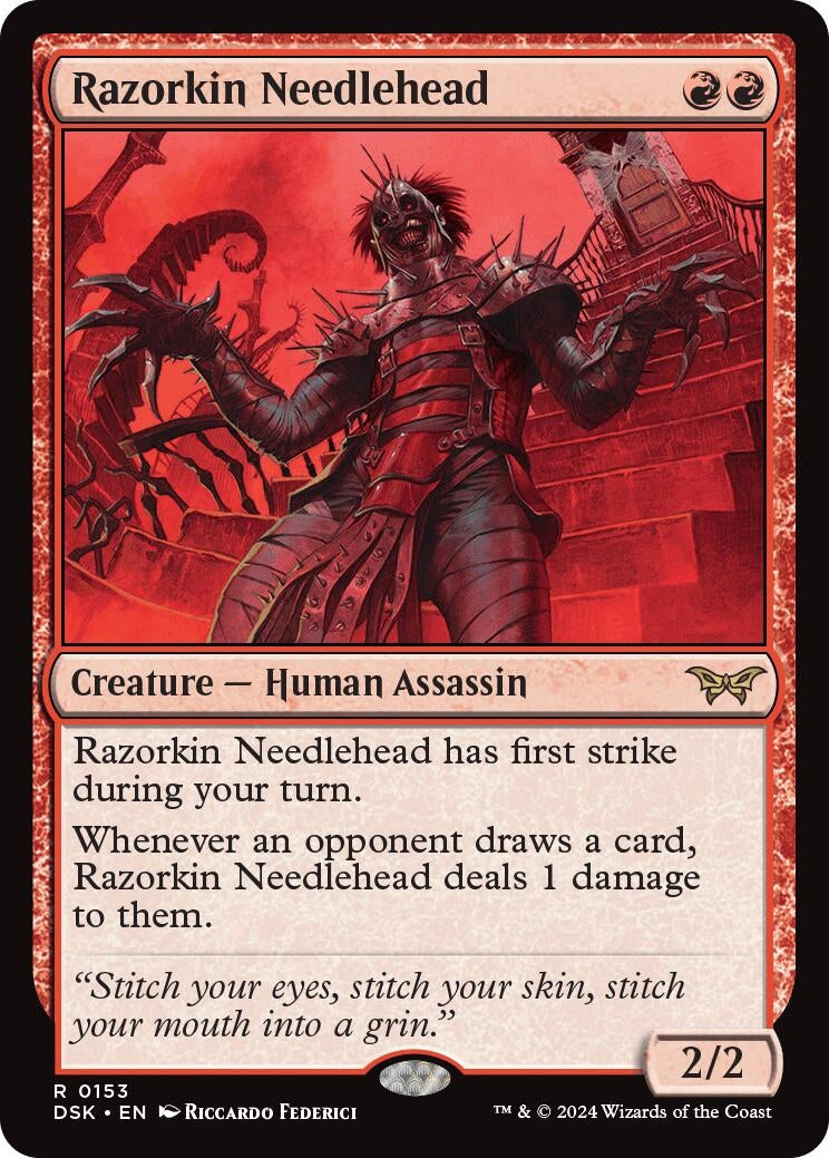 Image for Razorkin Needlehead (153) [Duskmourn: House of Horror] - Magic: The Gathering