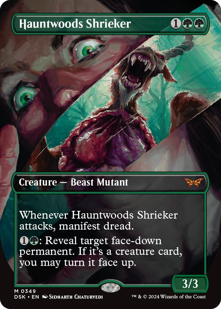 Image for Hauntwoods Shrieker (Borderless) (349) [Duskmourn: House of Horror] - Magic: The Gathering